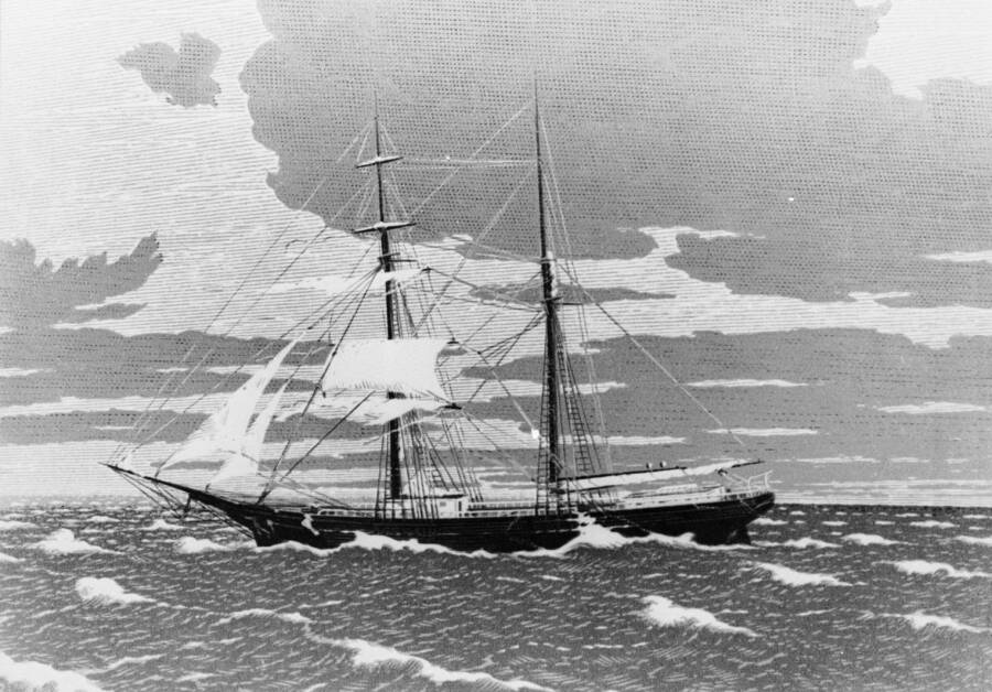 Illustration of the Mary Celeste
